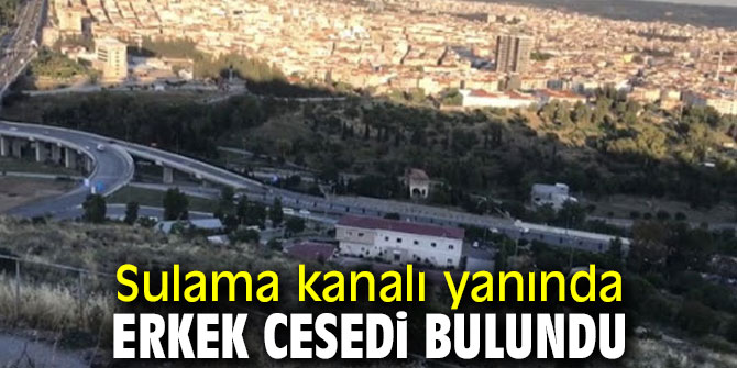 İzmir'de sulama kanalı yanında erkek cesedi bulundu