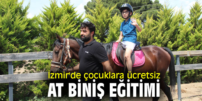 Çocuklara ücretsiz at biniş eğitimi