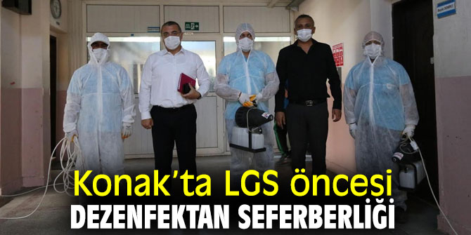 Konak Belediyesi'nden dezenfektan seferberliği