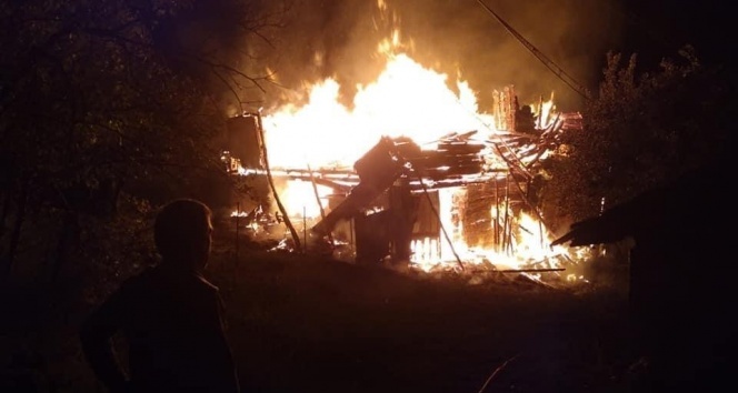 Ziyarete gitti! Evi alevlere teslim oldu