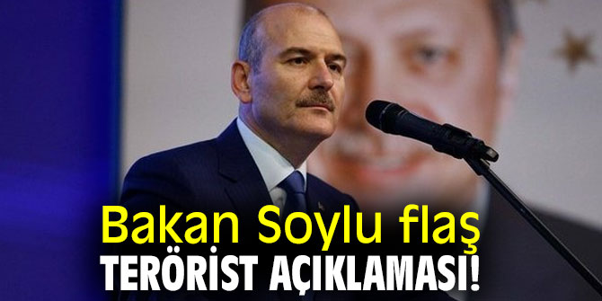 Bakan Soylu flaş terörist açıklaması!