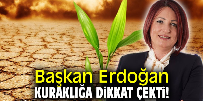 Başkan Erdoğan kuraklığa dikkat çekti!