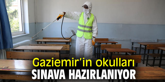 Gaziemir Belediyesi okulları dezenfekte etti!