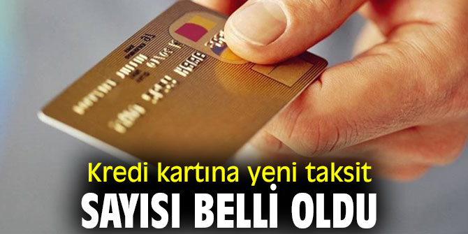 Kredi kartına yeni taksit sayısı belli oldu