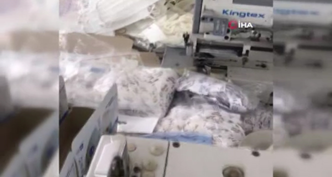 Kaçak maske operasyonunda 16 bin maske ele geçirildi