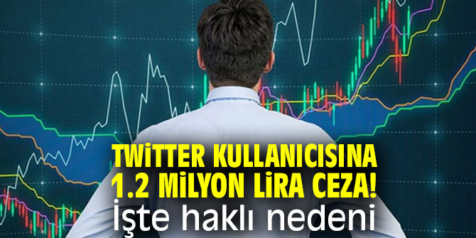 Twitter kullanıcısına 1.2 milyon lira ceza! İşte haklı nedeni