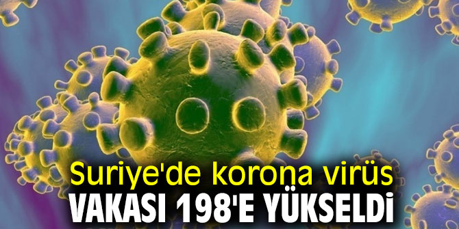 Suriye'de korona virüs vakası artıyor!