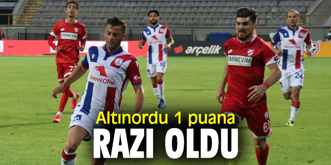 Altınordu, Boluspor'la berabere kaldı