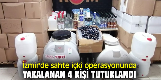 Sahte içki operasyonunda yakalananlar tutuklandı!