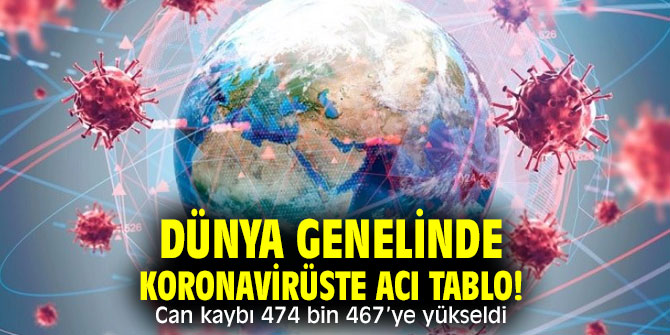 Dünya genelinde koronavirüste acı tablo! Can kaybı 474 bin 467’ye yükseldi
