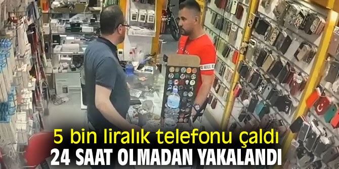 İzmir'de 5 bin liralık telefonu çalan hırsız yakanlandı