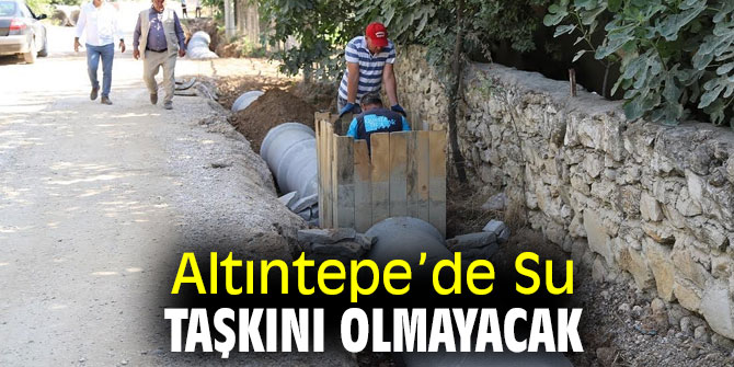 Menderes Belediyesi'nden yağmur suyu kanalı çalışması!