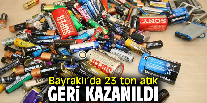 Bayraklı’da 23 ton atık geri kazanıldı