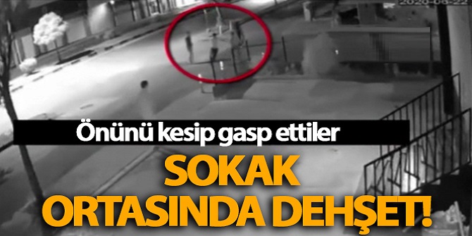 Gasp anları güvenlik kamerasında