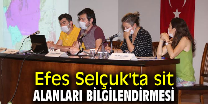 Efes Selçuk'ta sit alanları bilgilendirmesi
