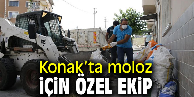 Konak’ta moloz için özel ekip