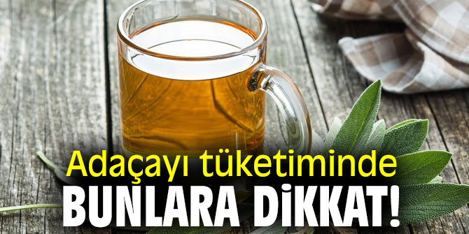 Adaçayı tüketiminde bunlara dikkat!