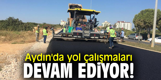 Aydın'da yol çalışmaları devam ediyor!