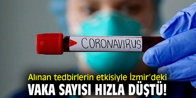 Alınan tedbirlerin etkisiyle İzmir’deki vaka sayısı hızla düştü!