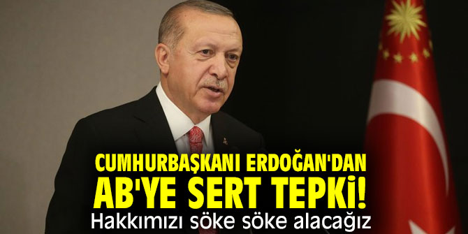 Cumhurbaşkanı Erdoğan'dan AB'ye sert tepki!