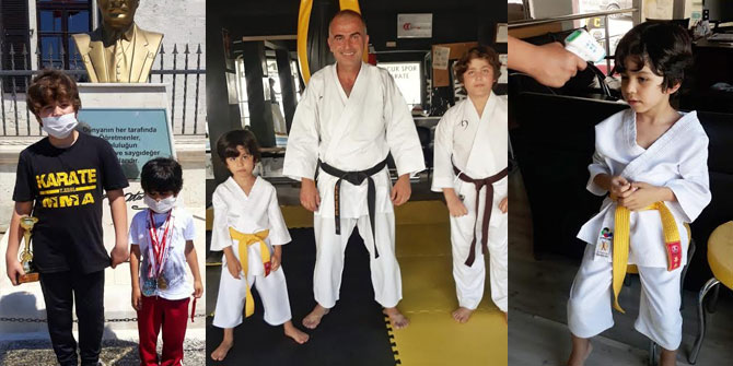 Foçalı kardeşlerden sosyal mesafeli antrenman