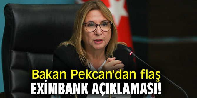 Bakan Pekcan'dan flaş Eximbank açıklaması!