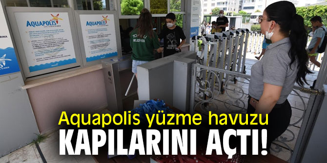 Torbalı'da Aquapolis yüzme havuzu kapılarını açtı 