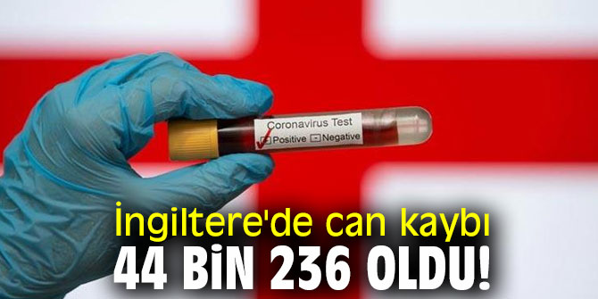 İngiltere'de can kaybı 44 bin 236 oldu!