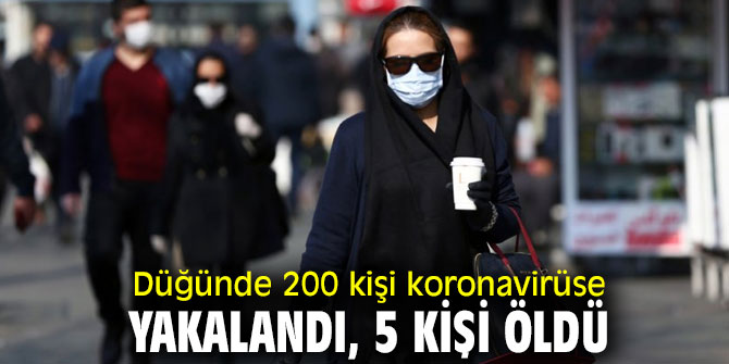 Düğünde 200 kişi koronavirüse yakalandı, 5 kişi öldü