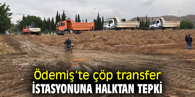 Çöp transfer istasyonuna vatandaşlardan tepki