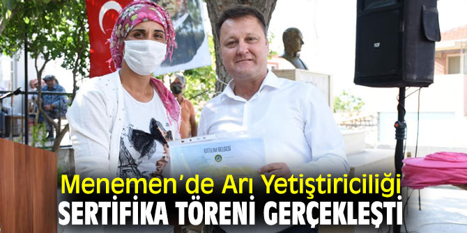 Arı Yetiştiriciliği Sertifika Töreni düzenlendi