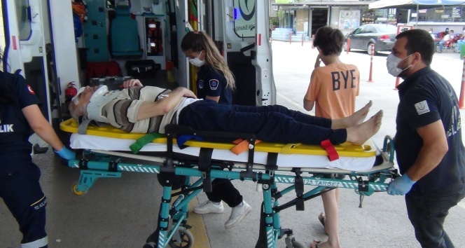 Hava almaya çıktı! Beton zemine çakıldı!