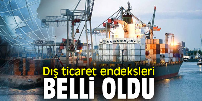 TÜİK açıkladı! Dış ticaret endeksleri belli oldu