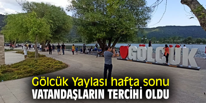 Gölcük Yaylası hafta sonu vatandaşların tercihi oldu
