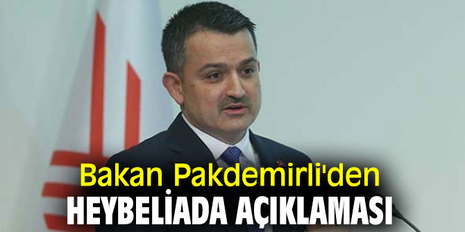 Pakdemirli'den Heybeliada açıklaması