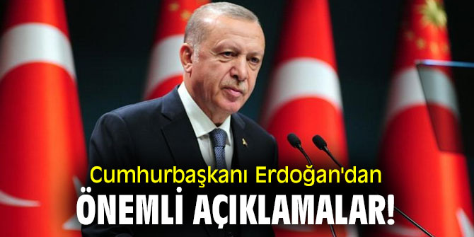 Tören başladı! Cumhurbaşkanı Erdoğan'dan önemli açıklamalar! 