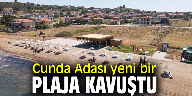 Cunda Adası'ında yeni plaj!