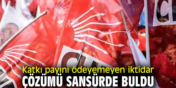 Katkı payını ödeyemeyen iktidar çözümü sansürde buldu
