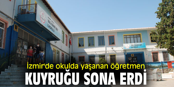 Okulda yaşanan öğretmen kuyruğu sona erdi