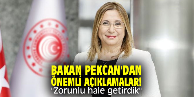 Bakan Pekcan'dan önemli açıklamalar!  "Zorunlu hale getirdik"