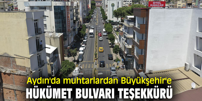 Aydın'da muhtarlardan Büyükşehir'e teşekkür!