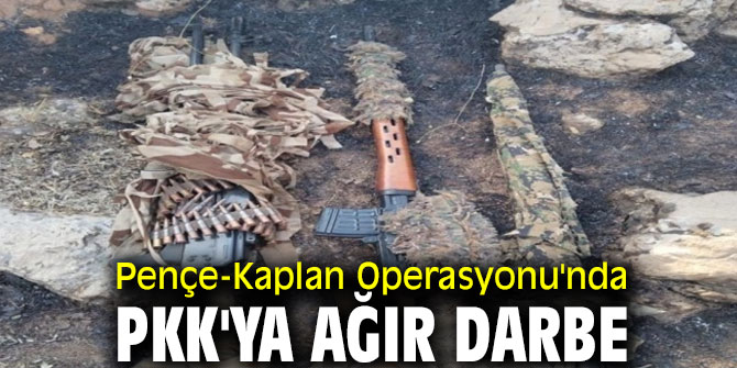 Pençe-Kaplan Operasyonu'nda PKK'ya ağır darbe