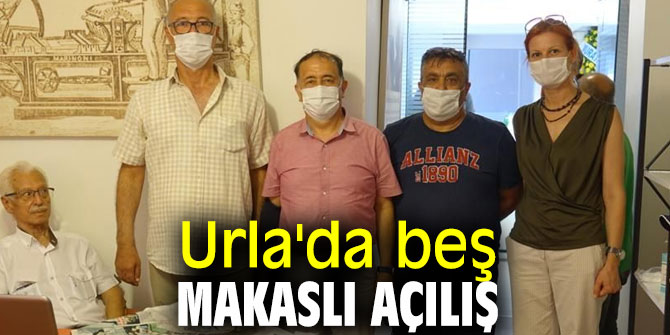 Urla'da beş makaslı açılış