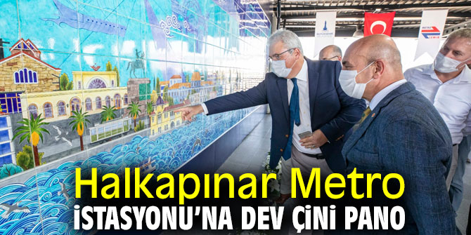 Halkapınar Metro İstasyonu’na dev çini pano