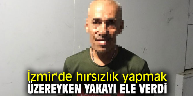 Hırsızlık yapmak üzereyken yakayı ele verdi