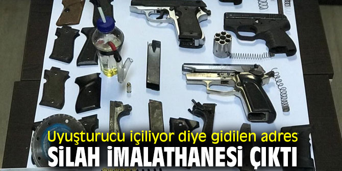 İzmir polisinden silah imalathanesine baskın!
