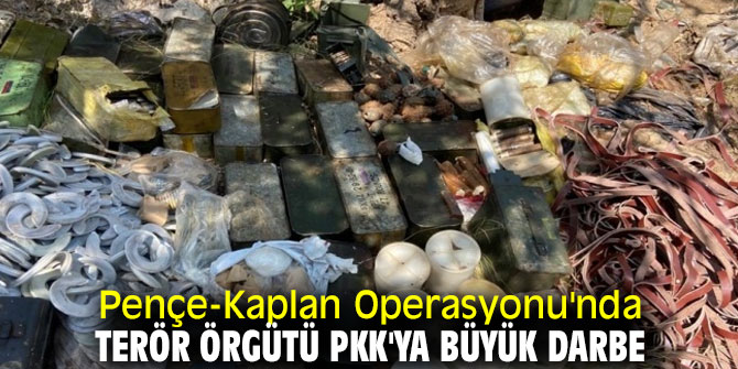 Pençe-Kaplan Operasyonu'nda Terör Örgütü PKK'ya büyük darbe