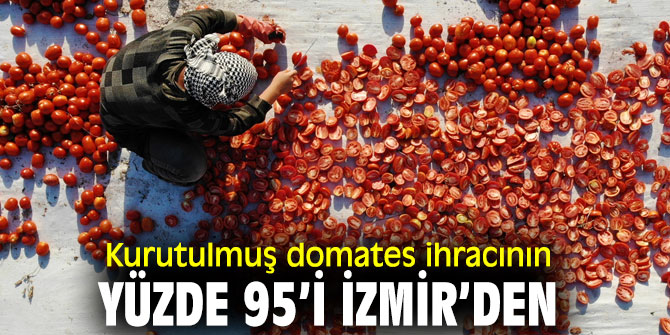 Kurutulmuş domates ihracının yüzde 95’i İzmir’den 