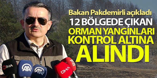 Orman yangınları kontrol altında'