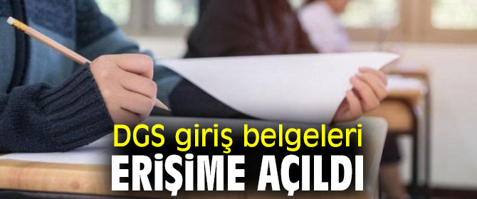Sınav giriş belgeleri erişime açıldı